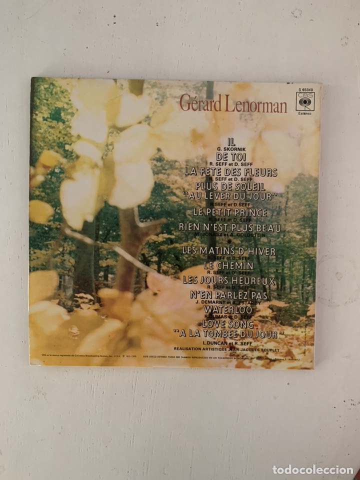 Discos de vinilo: G&Eacute;RARD LENORMAN - Foto 2