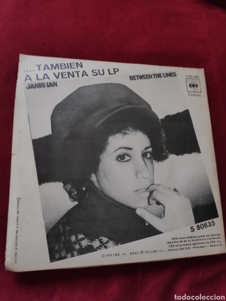 Discos de vinilo: Janis Ian - a los 17 a&ntilde;os - Single vinilo - Foto 3