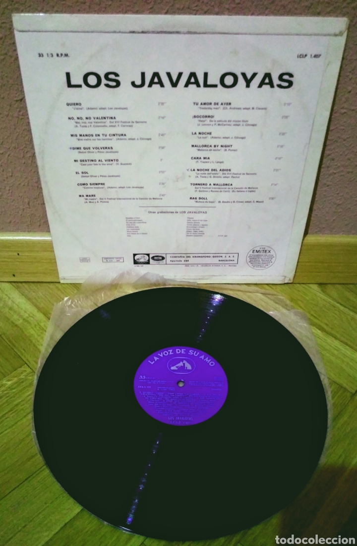 Discos de vinilo: LOS JAVALOYAS LP La Voz De Su Amo 1966 - Foto 2