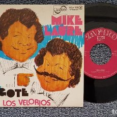 Discos de vinilo: MIKE LAURE - EL BIGOTE / LOS VELORIOS. AÑO 1.977. EDITADO POR ZAFIRO.. Lote 209973655