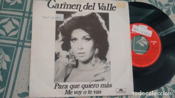 Discos de vinilo: SINGLE ( VINILO) DE CARMEN DEL VALLE CA&Ntilde;OS 70 - Foto 1