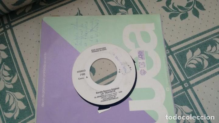 Discos de vinilo: SING ( VINILO) -PROMOCION- DE LA TRAVIATA A&Ntilde;OS - Foto 1