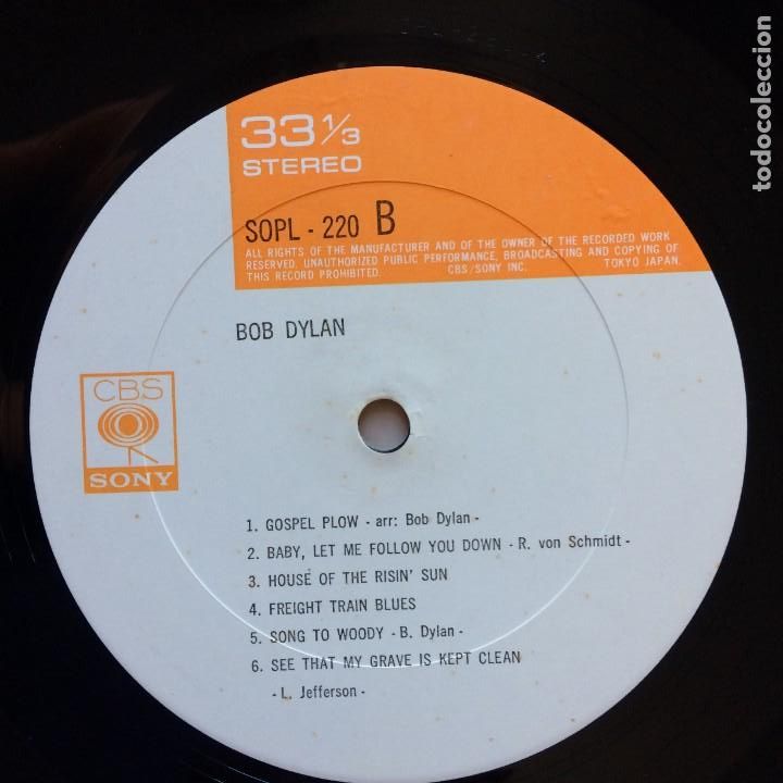Discos de vinilo: Bob Dylan &ndash; Bob Dylan JAPAN 1974 CBS-SONY - Foto 4
