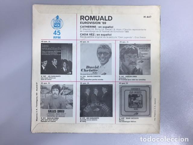 Discos de vinilo: Romuald canta en espa&ntilde;ol- Catherine/Cada vez (single) - Foto 2