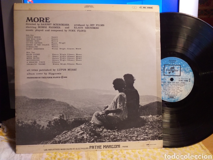 Discos de vinilo: PINK FLOYD MORE FRANCIA 1969 - Foto 2