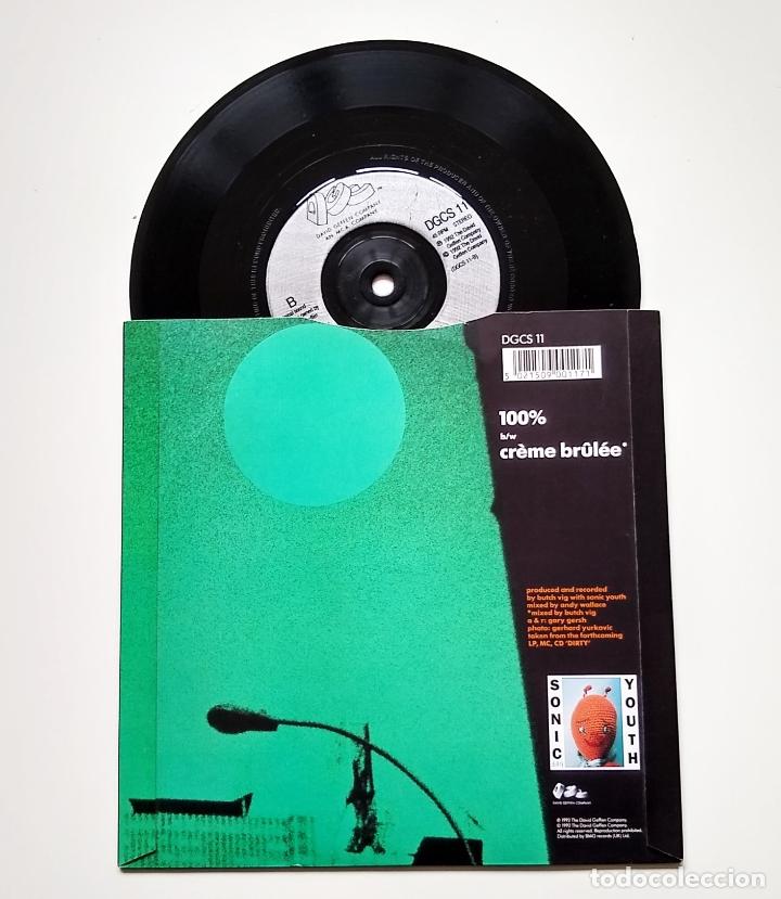 Discos de vinilo: SONIC YOUTH. 100%. 7&rdquo; - Foto 2