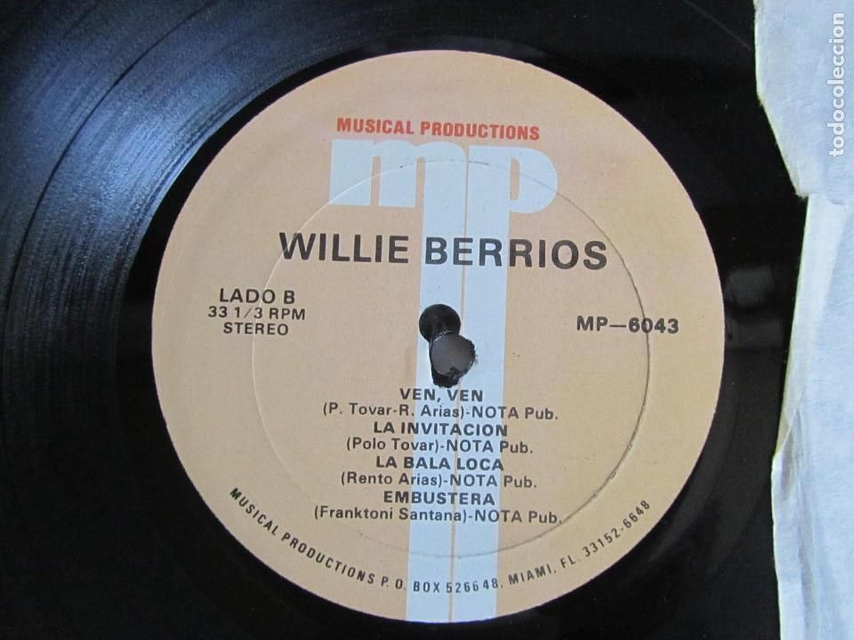 Discos de vinilo: Lp vinilo Williw Berrios, el A2nis 1991 - Foto 5