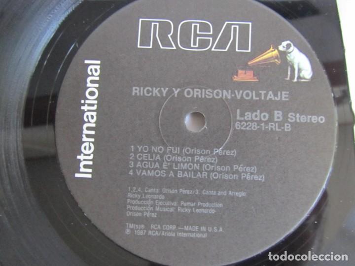 Discos de vinilo: Lp vinilo Ricky & Orison Voltaje 1987 - Foto 4