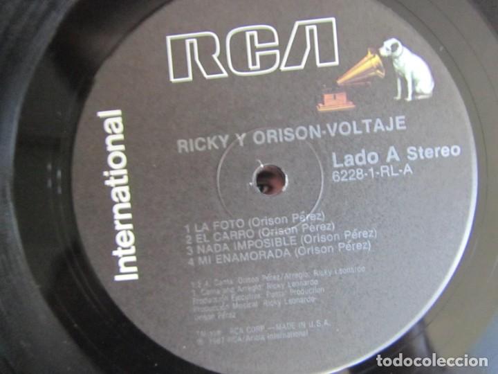 Discos de vinilo: Lp vinilo Ricky & Orison Voltaje 1987 - Foto 5