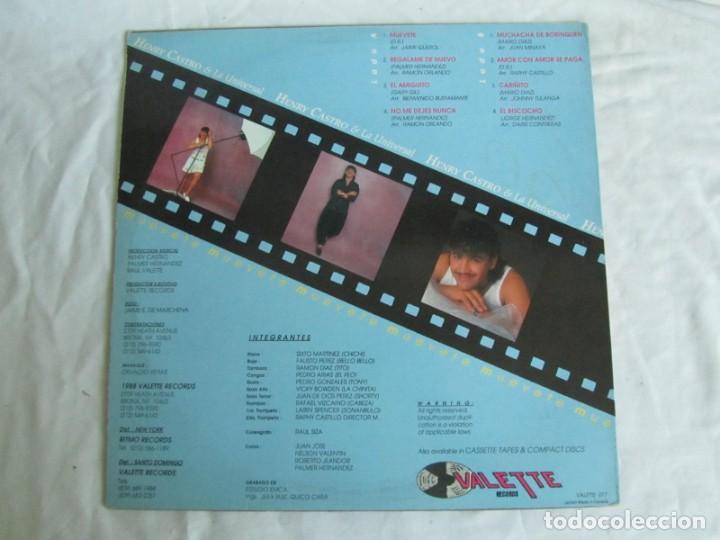 Discos de vinilo: Lp vinilo Henry Castro & La Universal, muevete - Foto 2