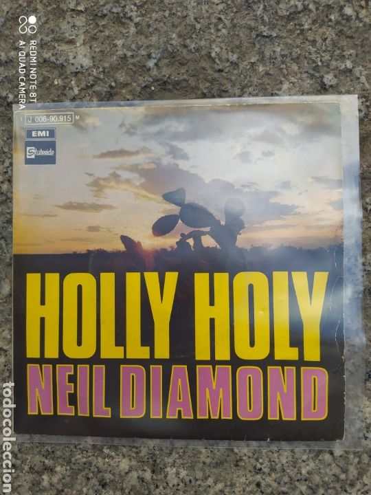 Discos de vinilo: NEIL diamond. Holly holy. Single vinilo - Foto 1