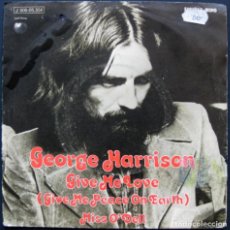 Discos de vinilo: GEORGE HARRISON – GIVE ME LOVE – VINYL, 7”, 45 RPM, SINGLE – 1973 VINILO IMPECABLE (M). Lote 210119866