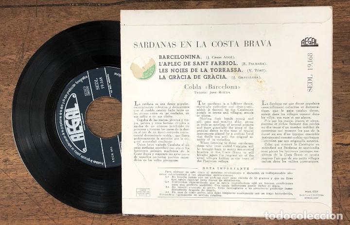 Discos de vinilo: SARDANAS EN LA COSTA BRAVA. N&ordm; 3. REGAL. - Foto 2