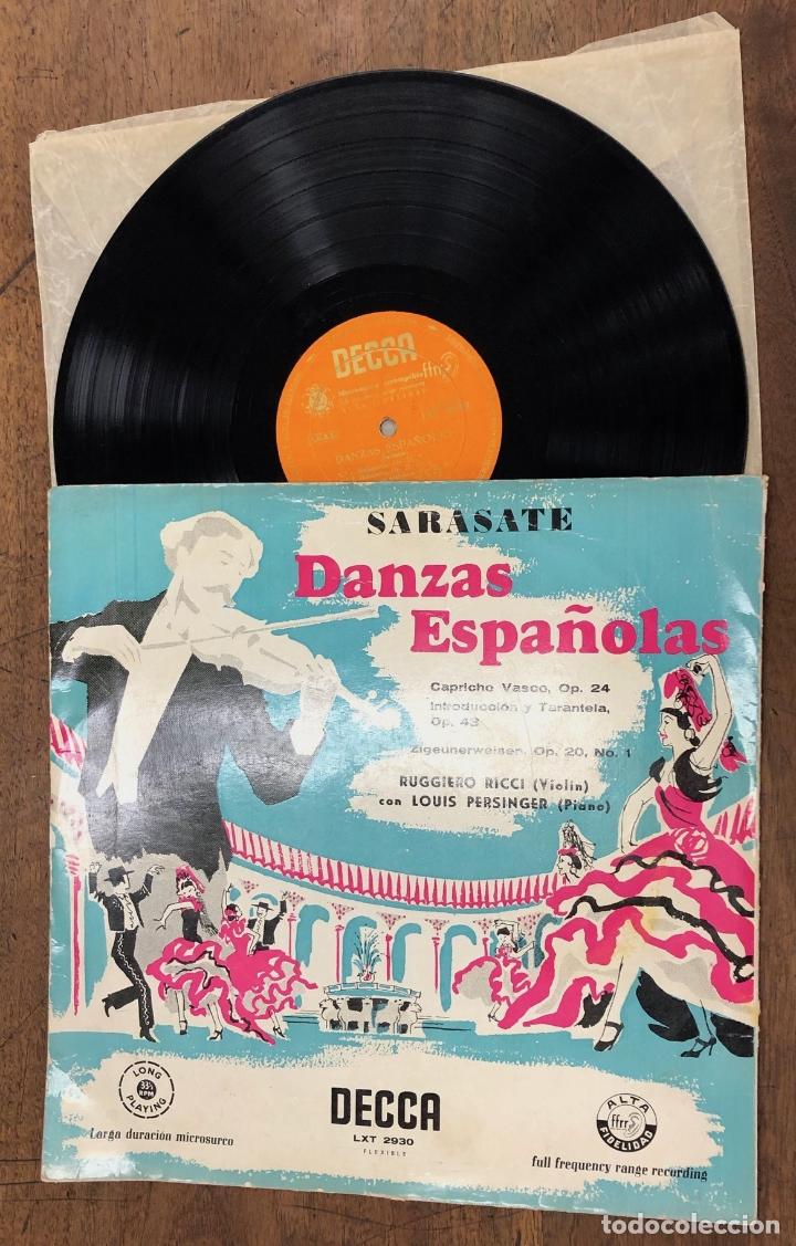 Discos de vinilo: DANZAS ESPA&Ntilde;OLAS. SARASATE. DECCA. 1954 - Foto 1