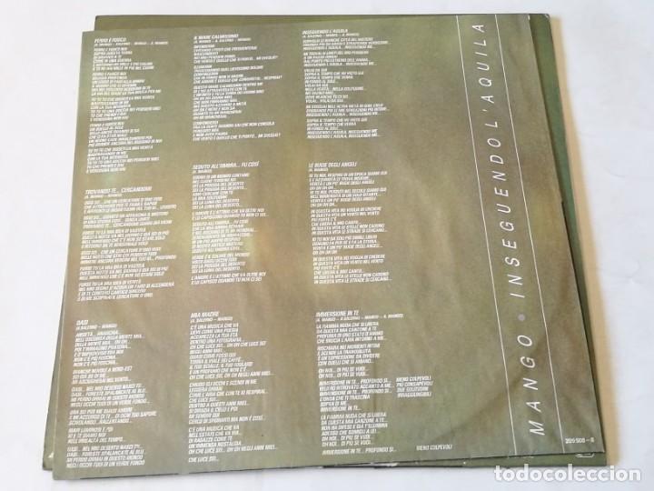 Discos de vinilo: Mango - Inseguendo LAquila - LP - 1988 - Foto 4