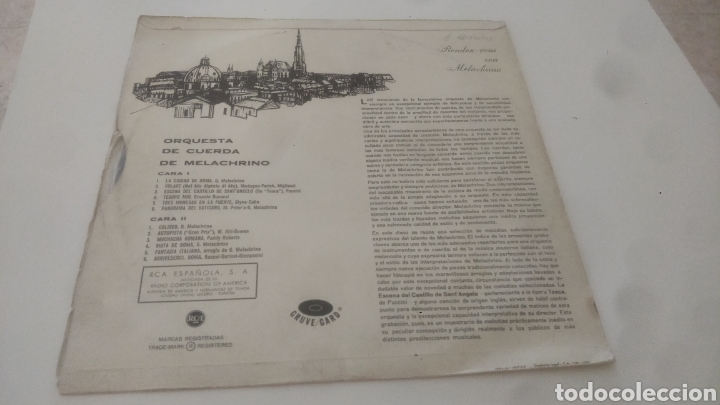 Discos de vinilo: RENDEZ-VOUS CON MELACHRINO. - Foto 2