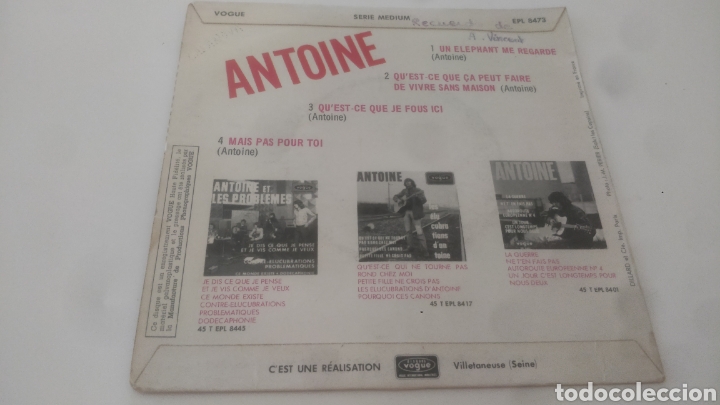 Discos de vinilo: ANTOINE - Foto 2