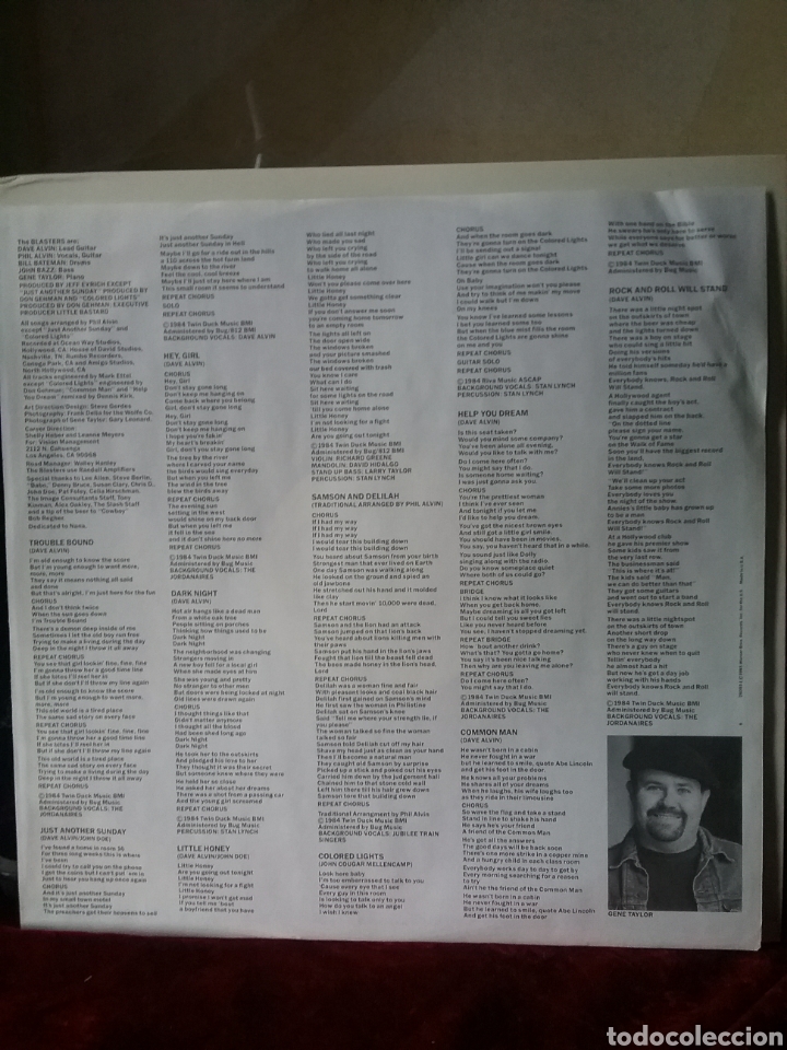 Discos de vinilo: THE BLASTERS Slash Records Lp Original del 1985 - Foto 5