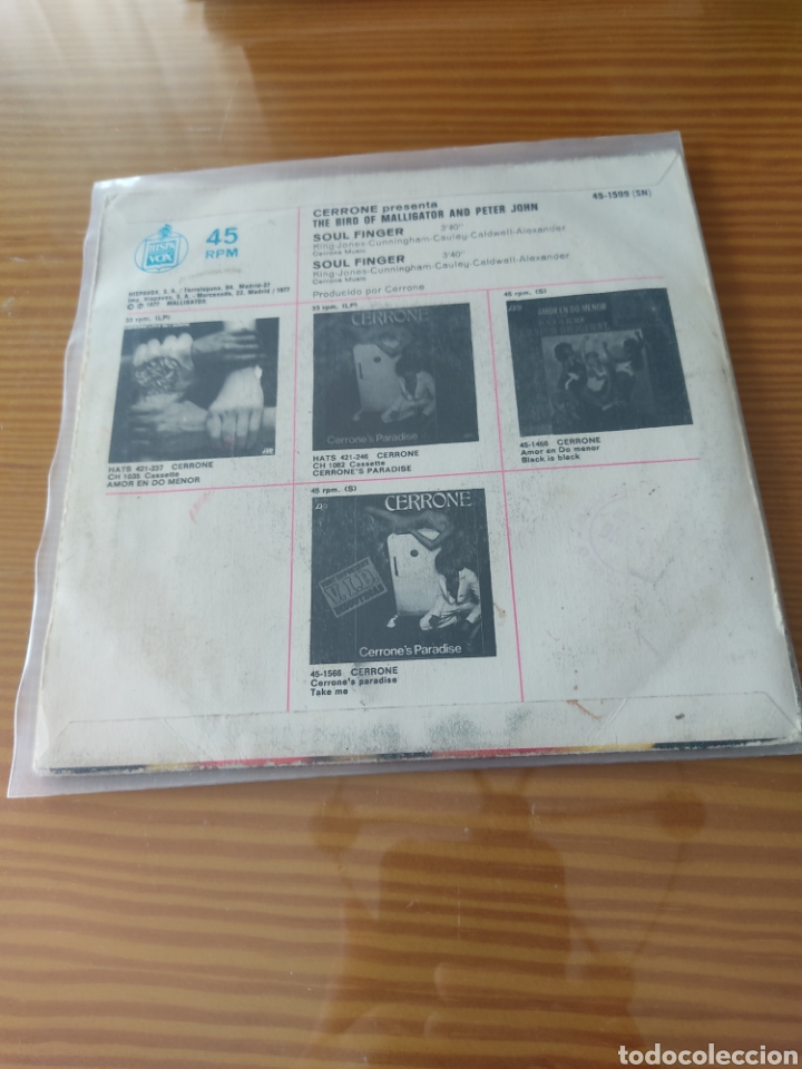 Discos de vinilo: Disco vinilo single CERRONE - Foto 2