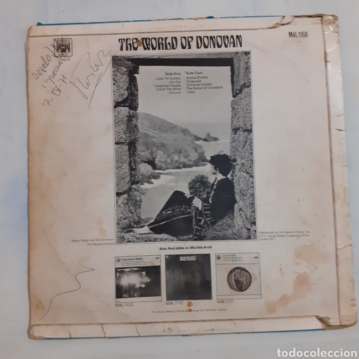 Discos de vinilo: Donovan. The world of... 1965 England. MAL 1168. - Foto 2 - 210315741