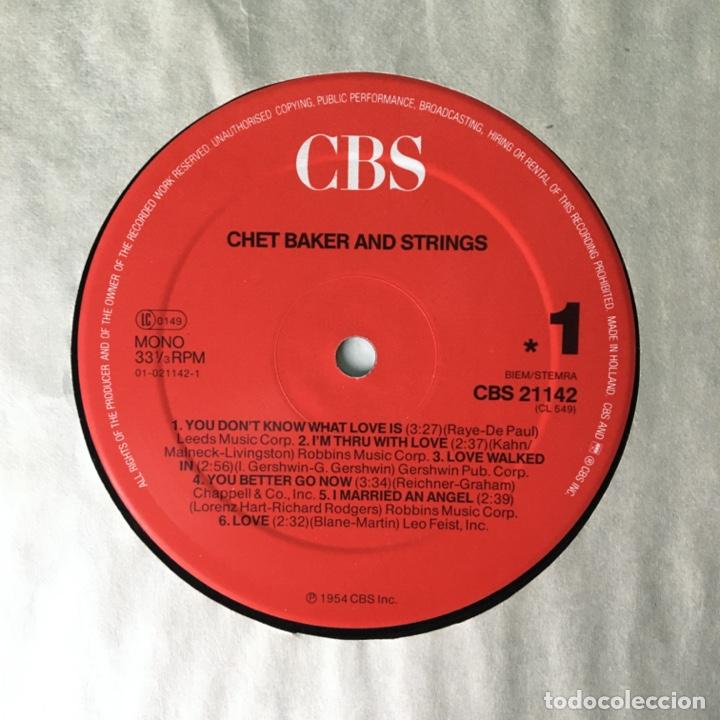Discos de vinilo: Chet Baker &ndash; Chet Baker And Strings, Netherlands 1986 CBS - Foto 4
