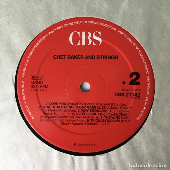 Discos de vinilo: Chet Baker &ndash; Chet Baker And Strings, Netherlands 1986 CBS - Foto 5