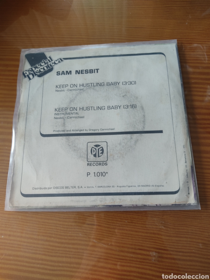 Discos de vinilo: Disco vinilo single SAM NESBIT - Foto 2
