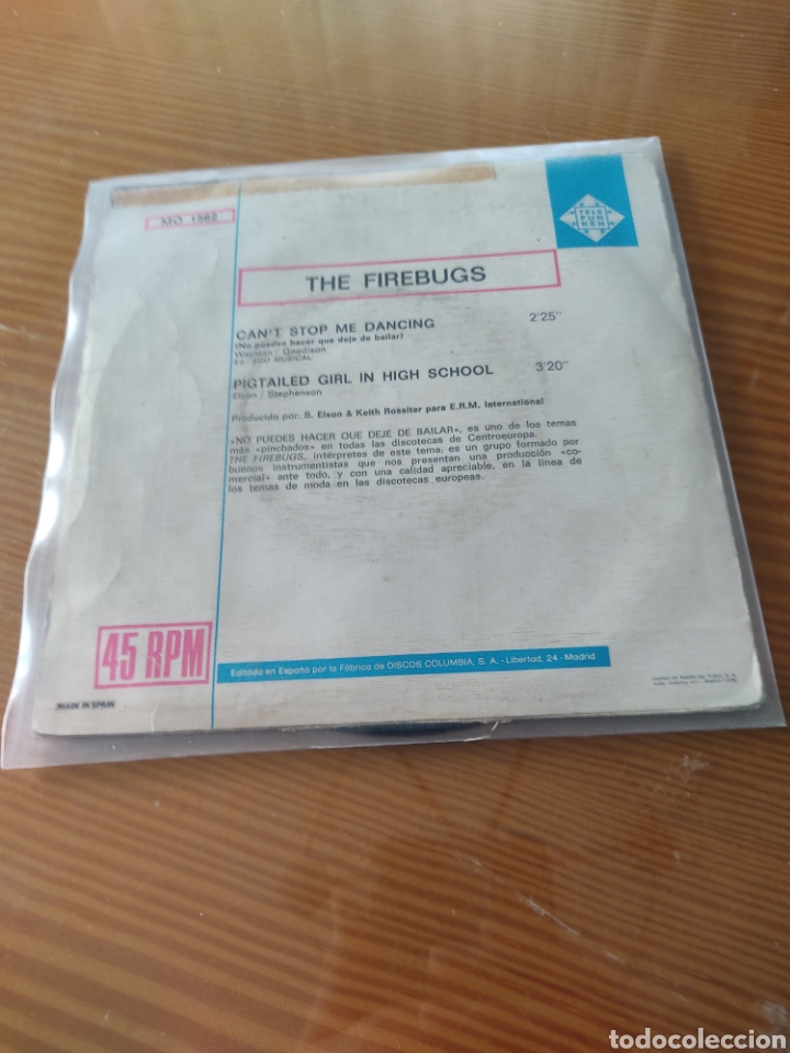 Discos de vinilo: Disco vinilo single THE FIREBUGS - Foto 2