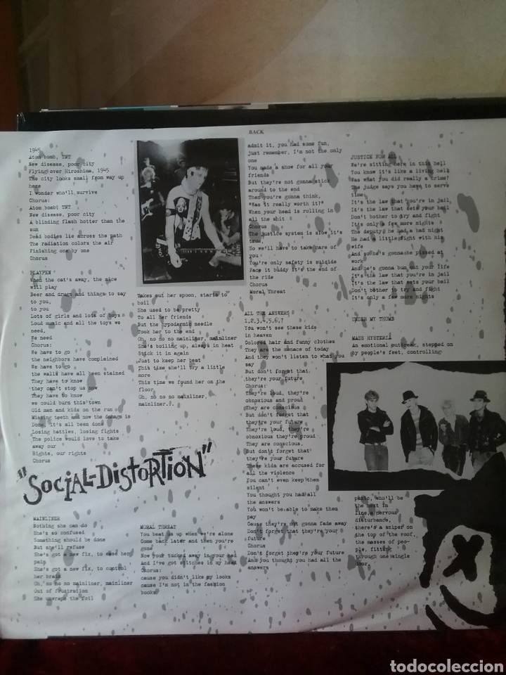 Discos de vinilo: SOCIAL DISTORTION 1981 Edicion del 95 Time Bomp Records - Foto 6