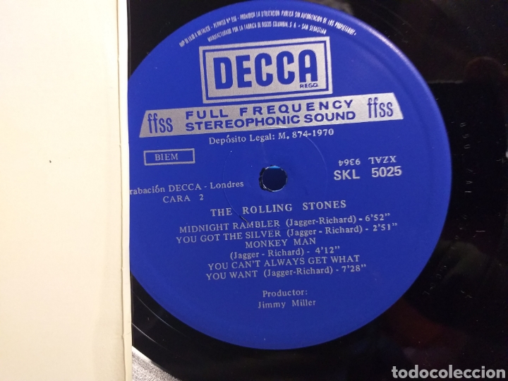 Discos de vinilo: ROLLING STONES LET IT BLEED EDICION ESPA&Ntilde;OLA - Foto 4