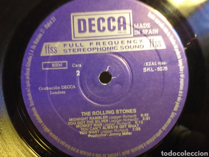 Discos de vinilo: ROLLING STONES LET IT BLEED EDICION ESPA&Ntilde;OLA - Foto 3
