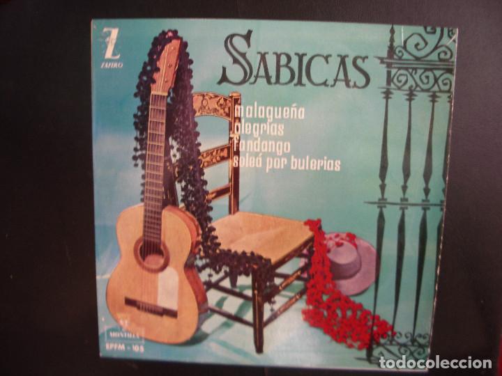 Discos de vinilo: SABICAS- MALAGUE&Ntilde;A. EP. - Foto 1