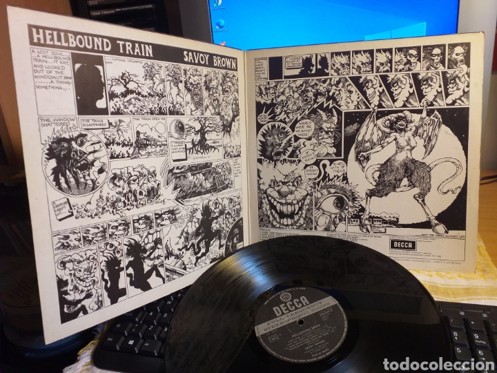Discos de vinilo: SAVOY BROWN HELLBOUND TRAIN FRANCIA 1972 BLUES PROG - Foto 4
