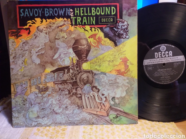 Discos de vinilo: SAVOY BROWN HELLBOUND TRAIN FRANCIA 1972 BLUES PROG - Foto 1