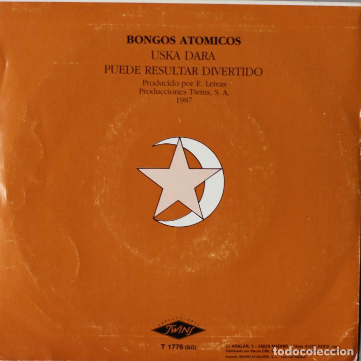 Discos de vinilo: BONGOS ATOMICOS//USKA DARA// SINGLE// 1987// TWINS - Foto 2