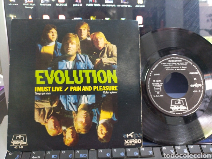 Discos de vinilo: Evolution single i must LivE 1972 - Foto 1