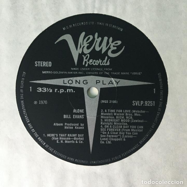 Discos de vinilo: Bill Evans - Alone, UK 1970 Verve Records* - Foto 3