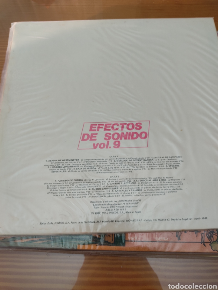 Discos de vinilo: Disco vinilo LP EFECTOS DE SONIDO - Foto 2