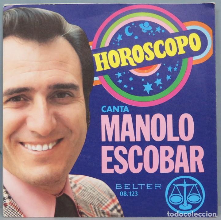 Discos de vinilo: SINGLE. HOROSCOPO. MANOLO ESCOBAR - Foto 1
