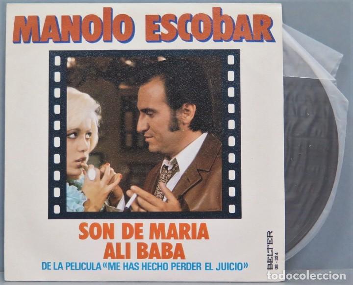 Discos de vinilo: SINGLE. MANOLO ESCOBAR. SON DE MARIA. ALI BABA - Foto 1