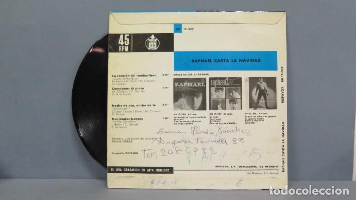 Discos de vinilo: EP. RAPHAEL CANTA LA NAVIDAD - Foto 2