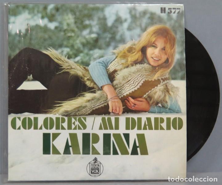 Discos de vinilo: SINGLE. KARINA. COLORES - Foto 1