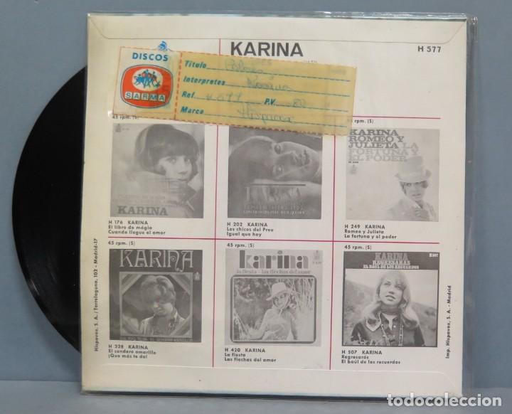 Discos de vinilo: SINGLE. KARINA. COLORES - Foto 2