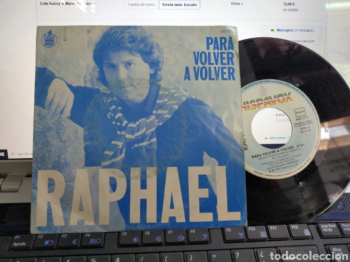 Discos de vinilo: Raphael single para volver a volver 1983 - Foto 1