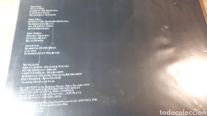 Discos de vinilo: ERIC CLAPTON JUST ONE NIGHT DOBLE LP EN DIRECTO - Foto 2