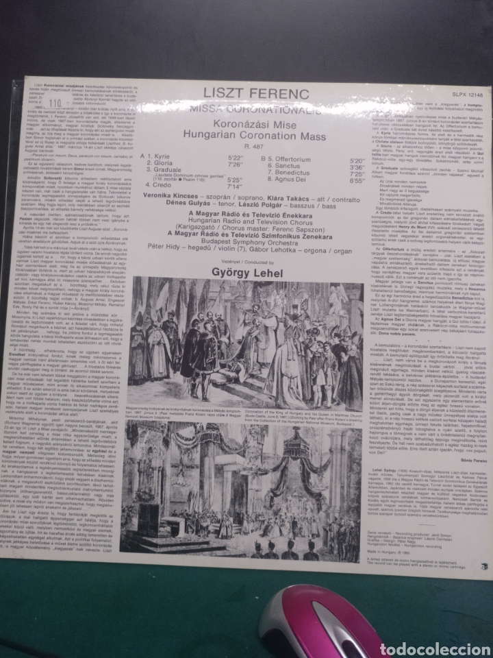 Discos de vinilo: Liszt coronation mass - Foto 2