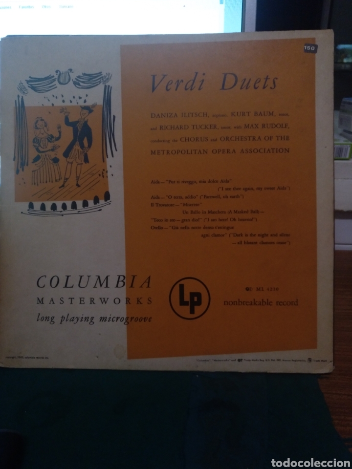 Discos de vinilo: Verdi duets - Foto 1