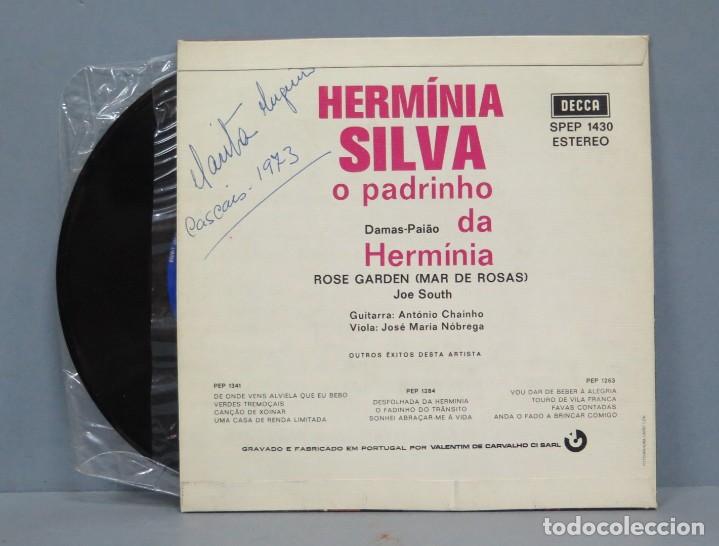 Discos de vinilo: SINGLE. HERMINIA SILVA. O PADRNHO DA HERMINIA - Foto 2
