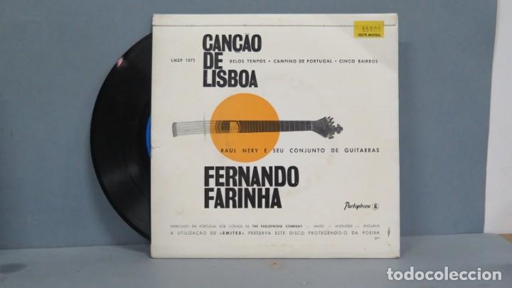 Discos de vinilo: EP. FERNANDO FARINHA. CAN&Ccedil;AO DE LISBOA - Foto 2
