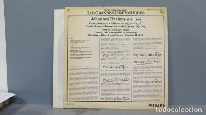 Discos de vinilo: LP. BRAHMS. GRANDES COMPOSITORES. 53 - Foto 2